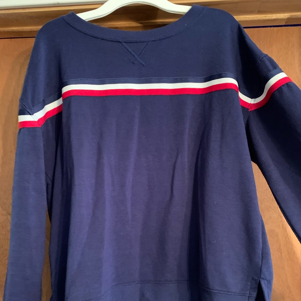 navy crewneck